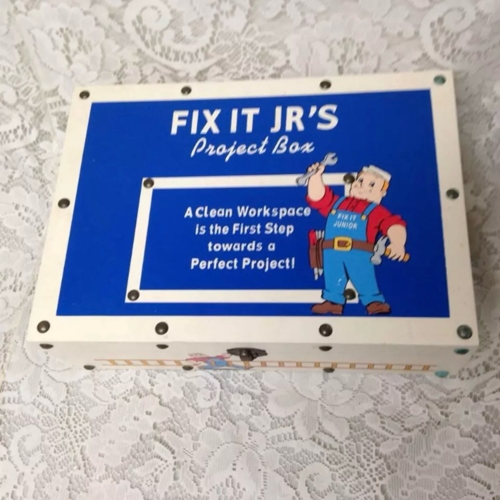 Fix It Jrs. Project Tool Box with Tools 12in x 8.5in x 3.75in